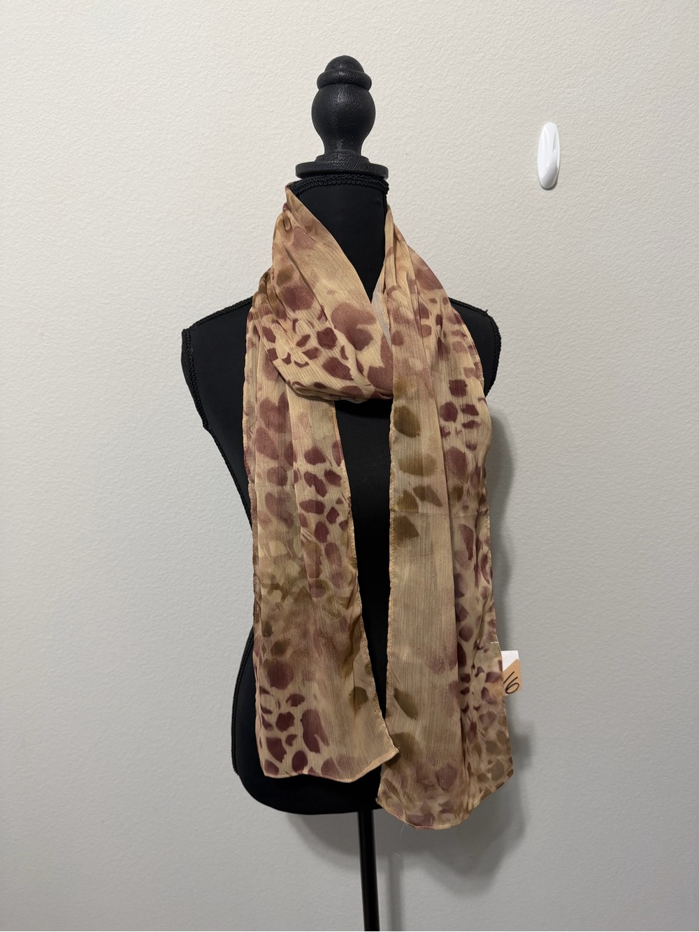 Lightweight Brown Animal-Print Scarf - Women Accessories